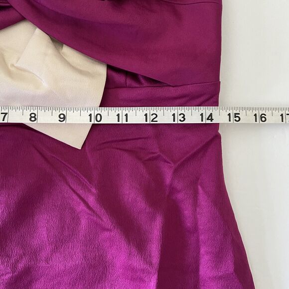 NEW Anthropologie Lulumari Strapless Tie Bow Dress Women's Medium Retro Hoco - Picture 9 of 12